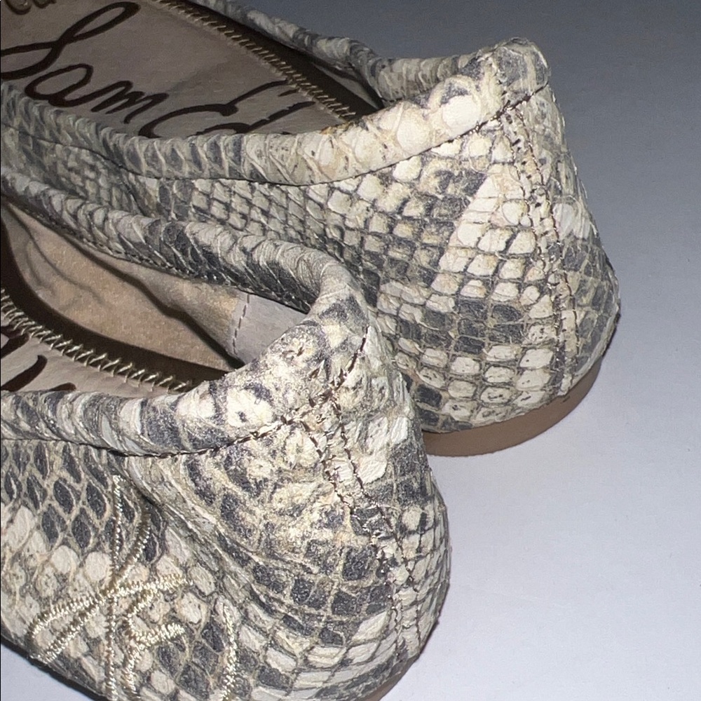 Women’s Sam Edelman Snakeskin Flats size 7.5 - Picture 6 of 9